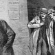Dibujo publicado el 13 de octubre de 1888 en un periódico de la época al que se tituló “Un personaje sospechoso”.